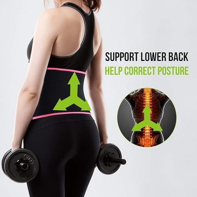 Adjustable Waist Trimmer Belt – Back Support & Sweat Boosting Fitness Belt
