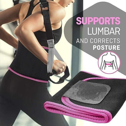 Adjustable Waist Trimmer Belt – Back Support & Sweat Boosting Fitness Belt