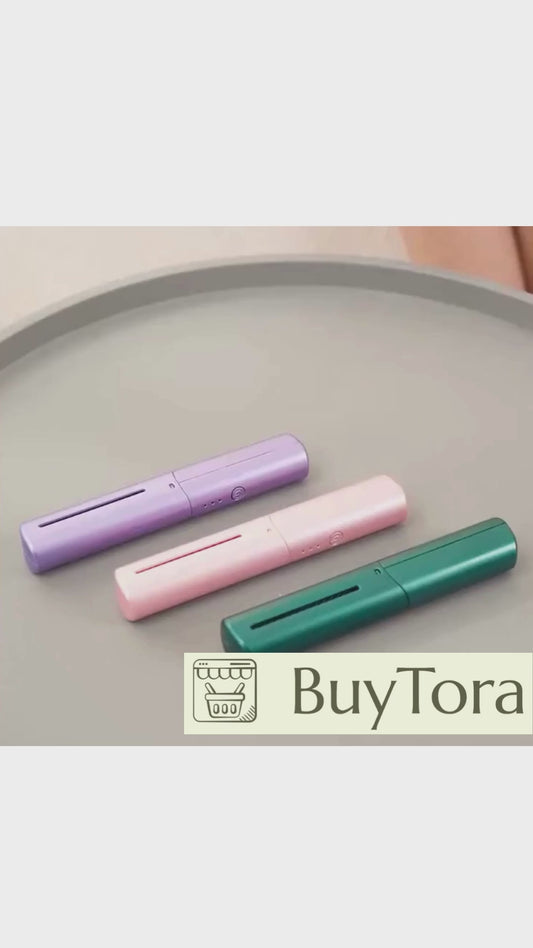 Portable Mini Hair Straightener Comb – Cordless & Travel Friendly